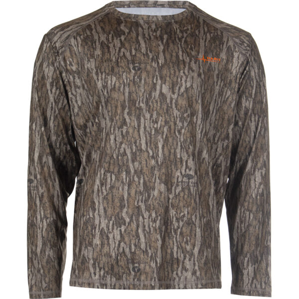 Habit Men’s Siesta Cape Long Sleeve Perf Tee M-Mossy Oak New Bottomland