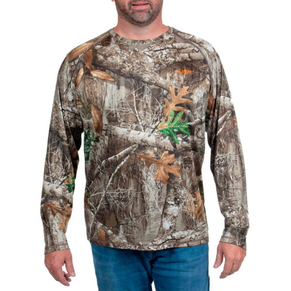 Habit Men’s Siesta Cape Long Sleeve Perf Tee XL-Realtree Edge