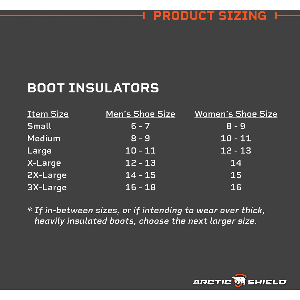 Arctic Shield Boot Insulators Realtree APX Medium (8-9) - Image 2