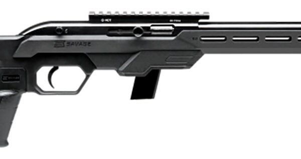 Savage Arms 45120 64 Precision Full Size 22 LR 20+1 16.50″ Matte Black Heavy Threaded Barrel, Matte Black Picatinny Rail Carbon Steel Receiver, M-LOK Handguard, Black Chassis Synthetic Stock, Right Ha