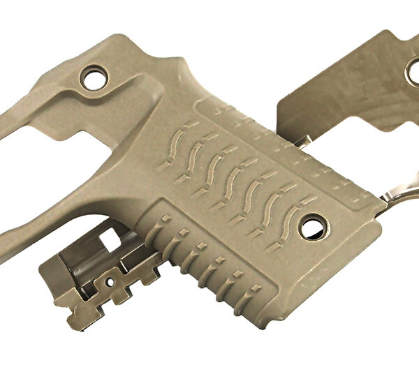 Recover Tactical CC3H-02 Grip & Rail System Tan Polymer Picatinny for Standard Frame 1911