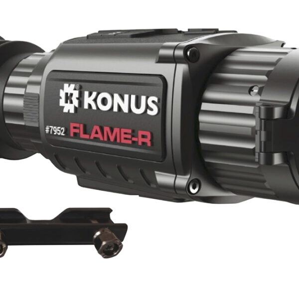 Konus 7952 Flame-R  Thermal Rifle Scope Hand Held/Mountable Scope Black 2.5-20x Multi Reticle 256×192 Resolution Zoom Digital 1x/2x/4x/8x