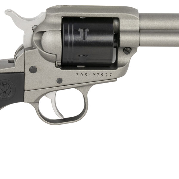 Ruger 2016 Wrangler  22 LR 6 Shot 3.75″ Silver Cerakote Steel Barrel, Silver Cerakote Aluminum Frame, Black Cerakote Cylinder, Black Birdshead Grip, Exposed Hammer