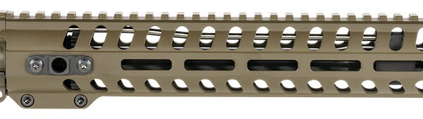 Patriot Ordnance Factory  Minuteman Complete Upper 5.56x45mm NATO 16.50″ Black Nitride Barrel Aluminum Patriot Brown Receiver 14.50″ M-LOK Handguard Lo Pro DI Gas Block (Mid Length)
