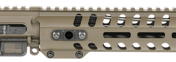 Patriot Ordnance Factory Minuteman Complete Upper 5.56x45mm NATO 10.50″ Black Nitride Barrel Aluminum Patriot Brown Receiver 9″ M-LOK Handguard Lo Pro DI Gas Block (Mid Length)