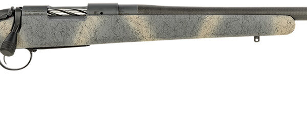 Bergara Rifles B14SM519CF B-14 Ridge Carbon Wilderness 6.5 PRC 2+1 24″ Carbon Fiber Wrapped Barrel, Gray Cerakote Steel Receiver, SoftTouch Woodland Camo Fixed American Style Stock, Right Hand