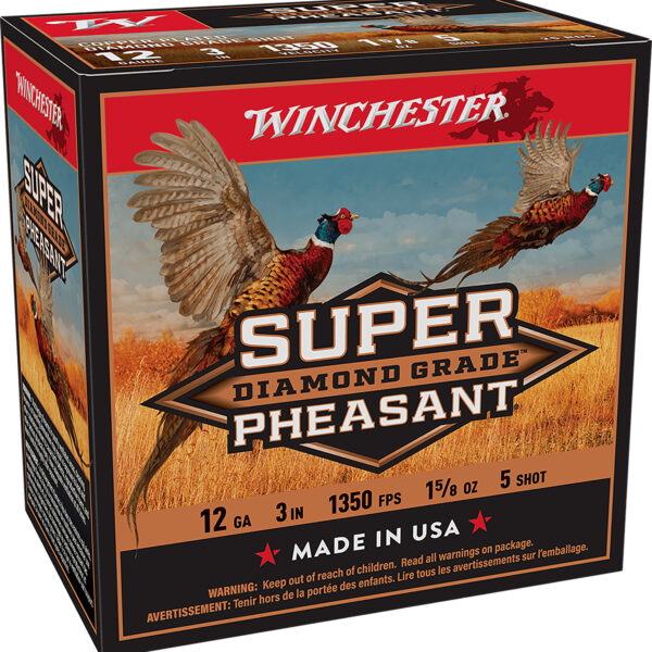 Winchester Ammo SPDG1235 Super Pheasant Diamond Grade 12Gauge 3″ 1 5/8oz 5Shot 25 Per Box/10 Case