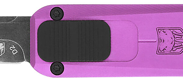 CobraTec Knives CALI929TBPURTNS California 929TB 1.75″ OTF Tanto Plain Stonewashed D2 Steel Blade/ Purple Anodized Aluminum Handle Includes Pocket Clip/Pouch