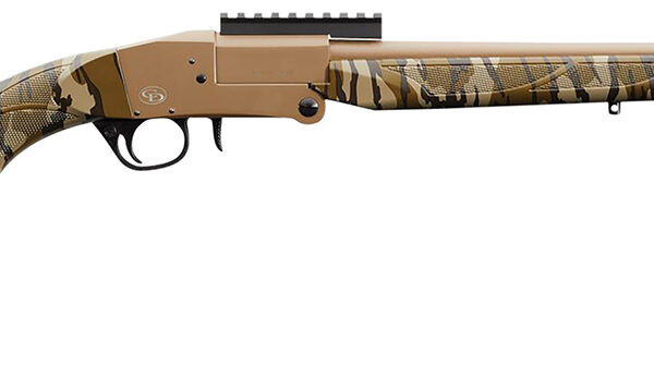 Charles Daly 930316 101 Turkey 12 Gauge Break Open 3″ 1rd 20″ Flat Dark Earth Cerakote Steel Barrel & Receiver, Fixed Mossy Oak Bottomland Synthetic Stock