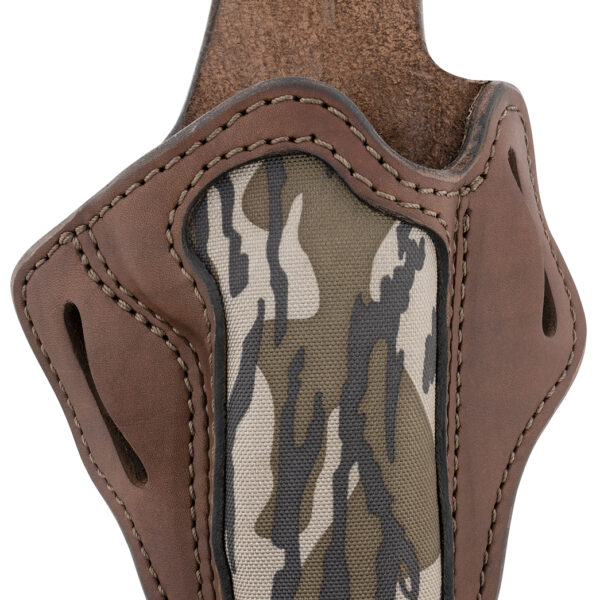 1791 Gunleather MOBH1BRWR BH1 Optic Ready OWB 01 Brown with Mossy Oak Leather Belt Slide Fits 5″ 1911