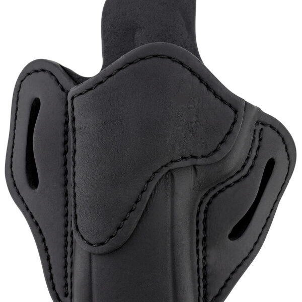 1791 Gunleather ORBH24SBLL BH2.4 Optic Ready OWB 2.4 Stealth Black Leather Belt Slide Fits Walther PPQ/Sig P320/Springfield XD-M Left Hand