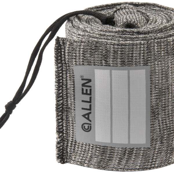 Allen 13167 Stretch Knit Gun Sock Gray Silicone-Treated Knit w/Custom ID Labeling Holds Rifles with Scope or Shotguns 52″ L x 3.75″ W Interior Dimensions
