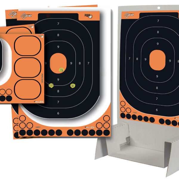 EZ-Aim 15548 Splash Reactive Trainer Kit Self-Adhesive Paper Black/Orange 14″x22″ Oval