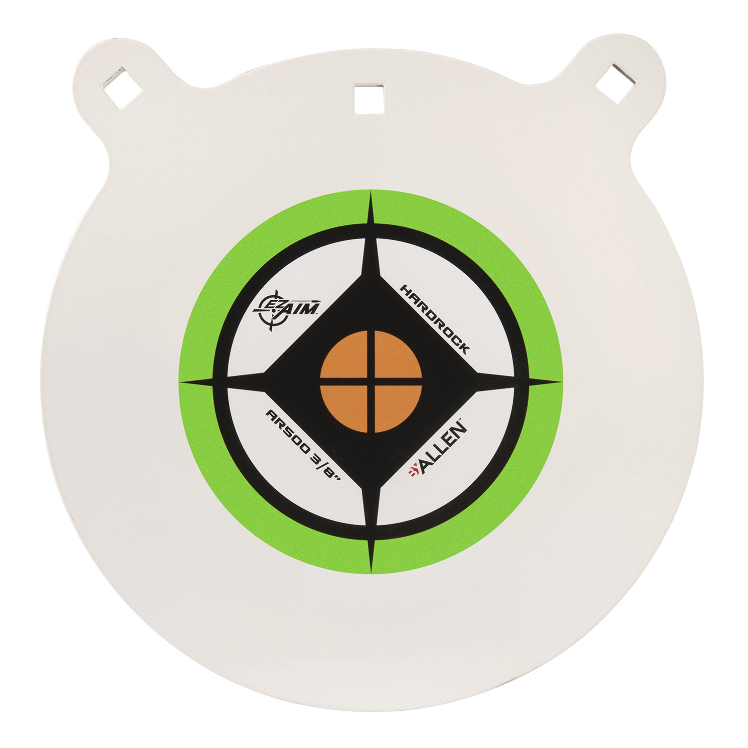 EZ-Aim 15599 Hardrock 12" AR500 Steel Gong Shooting Target .38" Thickness Black / Green / White