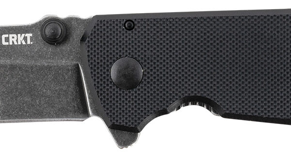 CRKT 2495K SQUID XM 2.95″ Folding Drop Point Plain Black Stonewashed D2 Steel Blade/Black G10/SS Handle Includes Pocket Clip