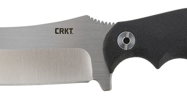 CRKT 2866 Catchall  5.51″ Fixed Sheepsfoot Plain Brushed Satin 8Cr13MoV SS Blade/Black GRN w/Rubber Overlay Handle Includes Sheath