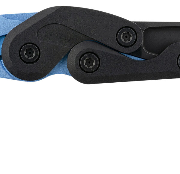 CRKT 4041B Provoke  2.47″ Folding Hawkbill Plain Black Stonewashed 4116 Stainless Steel Blade/Blue Metallic Grivory Handle