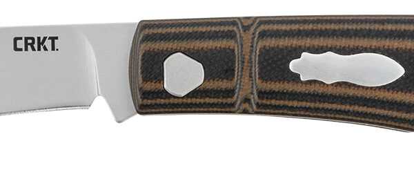 CRKT 7100 Venandi  3.14″ Folding Clip Point Plain Bead Blasted 8Cr13MoV SS Blade/Black/Brown G10 Handle