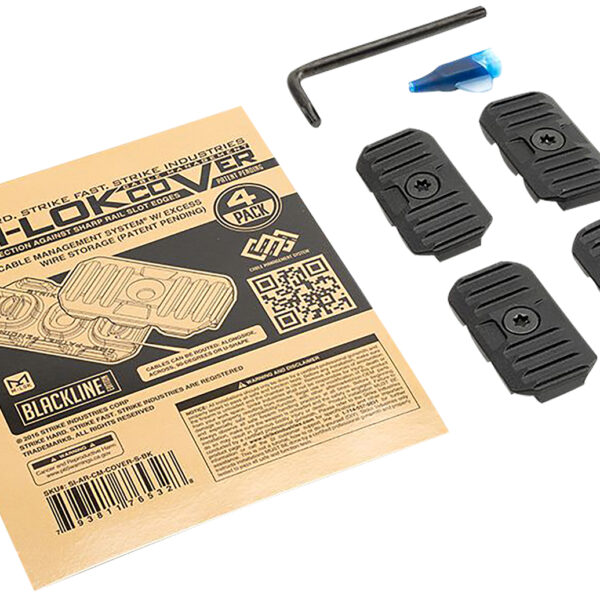 Strike Industries AR-CM-COVER-S-BK Cable Management Cover Short 1.57″L Black Polymer for M-Lok