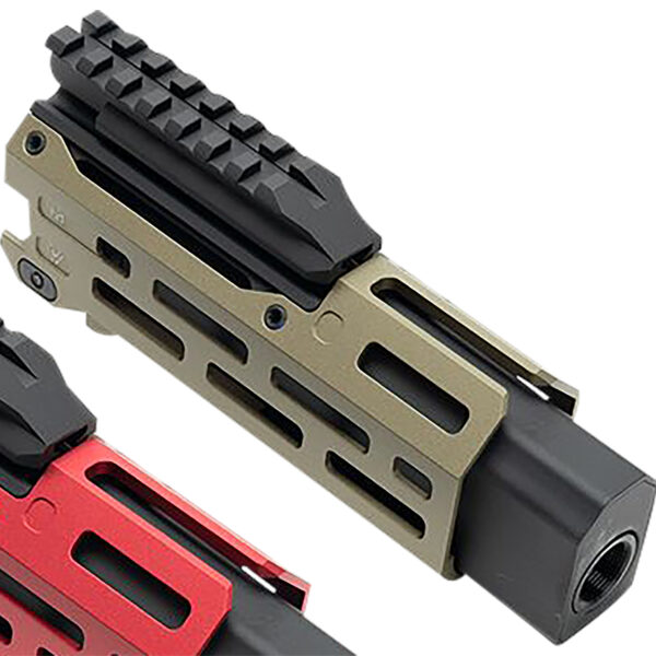 Strike Industries CEVOHG6FDE Strike 6″ M-Lok Flat Dark Earth Aluminum with Faux Suppressor for CZ Scorpion EVO (7.72″ Barrel Length)