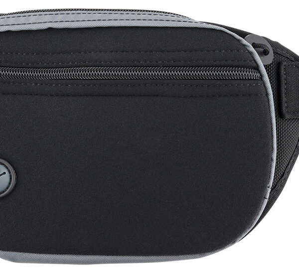Galco FTPRGBC Fastrax PAC Waistpack Size Compact Black/Gray Neoprene Compatible w/Glock 32/Kahr CW/S&W M&P ShieldX Belt Up to 50″ Wide Ambidextrous