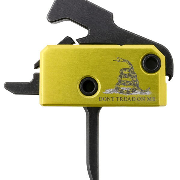 Rise Armament RA140FDTOM Don’t Tread on Me Trigger Assembly Single-Stage Flat Trigger with 3.50 lbs Draw Weight, Don’t Tread on Me Flag Finish for AR-Platform