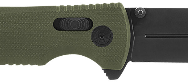 S.O.G SOG12610257 Pentagon XR 3.60″ Folding Spear Point Plain Black TiNi Cryo CTS XHP Blade/OD Green G10 Handle Includes Pocket Clip