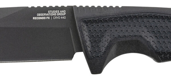 S.O.G SOG17220157 Recondo FX 4.60″ Fixed Plain Satin TiNi Full Tang Cryo 440C SS Blade/ Black Overmolded GRN Handle