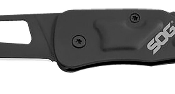 S.O.G SOG-CE1012-C Centi II 2.10″ Folding Straight Back Plain Black Hardcased Stainless Steel Blade/Black Stainless Steel Handle