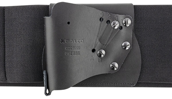 Galco UWERBKXL UnderWraps Elite Black XL Leather/Nylon Handgun