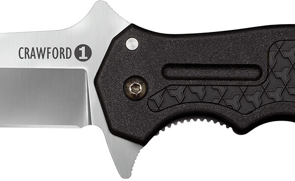 Cold Steel CS20MWCB Crawford 1 3.50″ Folding Clip Point Plain 4034 SS Blade Black w/Traction Inlays GRN Handle Includes Pocket Clip