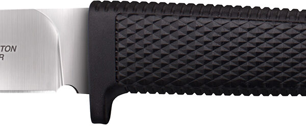 Cold Steel CS36LPMF Pendleton Mini Hunter 3″ Fixed Plain Stonewashed AUS10A SS Blade, 3.63″ Black Textured Kray-Ex Handle