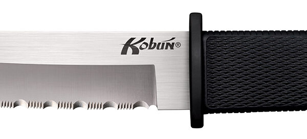 Cold Steel CS17TS Kobun  5.50″ Fixed Tanto Serrated AUS-8A SS Blade/Black Checkered Kray-Ex Handle Includes Sheath