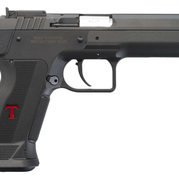 Tanfoglio IFG TFSTOCK3P9 Stock III  Full Size 9mm Luger 16+1, 4.44″ Black Polygonal Rifled Barrel, Black Serrated Slide, Black Polymer Frame w/Beavertail, Black Polymer Grip