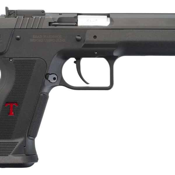 Tanfoglio IFG TFSTOCK3P40 Stock III  Full Size 40 S&W 13+1, 4.44″ Black Polygonal Rifled Barrel, Black Serrated Slide, Black Polymer Frame w/Beavertail, Polymer Grip
