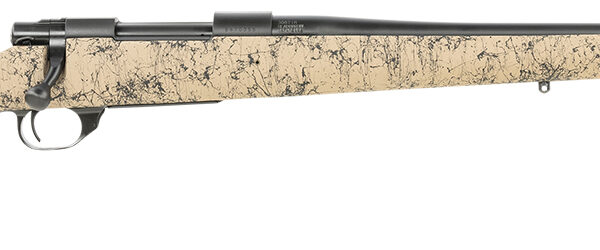 Howa HHS43164 M1500 HS Precision 308 Win 5+1 22″ Threaded Barrel, Black Metal Finish, Tan Black Webbed Fixed HS Precision Stock