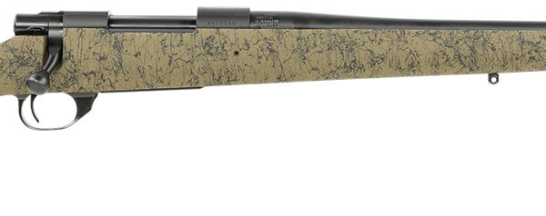 Howa HHS43163 M1500 HS Precision 308 Win 5+1 22″ Threaded Barrel, Black Metal Finish, Green with Black Webbing Fixed HS Precision Stock