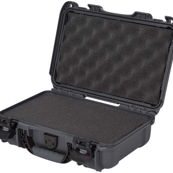 Nanuk 9091007 909 Waterproof & Airline Approved Graphite Resin w/ Cubed Foam 11.44″ L x 7″ W x 3.68″ H Interior Dimensions