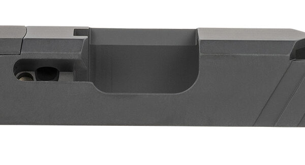 TacFire  Replacement Slide  40 S&W Graphite Black Cerakote Stainless Steel with Optics Cut & Slide Ports for Glock 22 Gen3