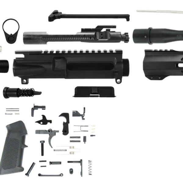TacFire AR Build Kit 5.56x45mm NATO 7.50″ Barrel Black for AR Platform
