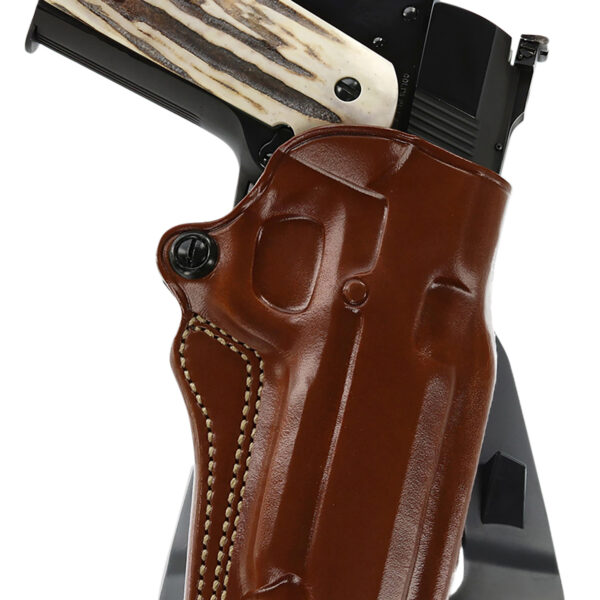 Galco SM2212R Speed Master 2.0 OWB Tan Leather Paddle Fits 1911 Fits 5″ Barrel Right Hand