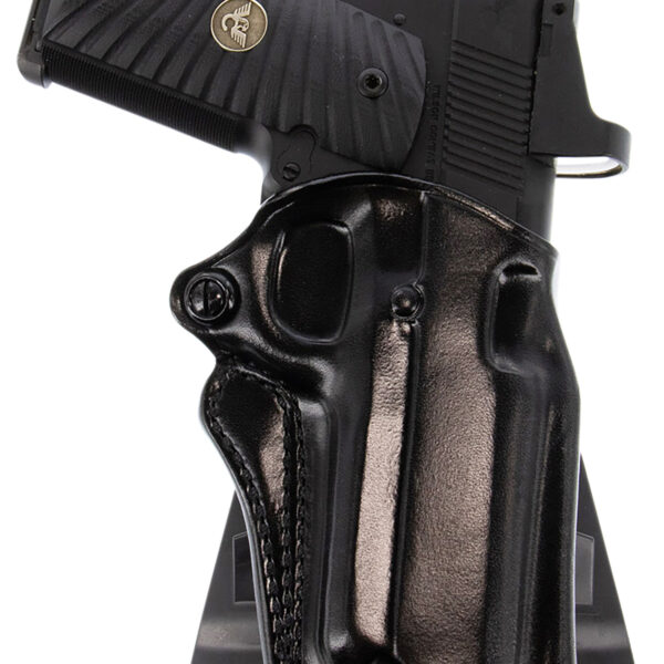 Galco SM2212RB Speed Master 2.0 OWB Black Leather Paddle Fits 1911 Fits 5″ Barrel Right Hand