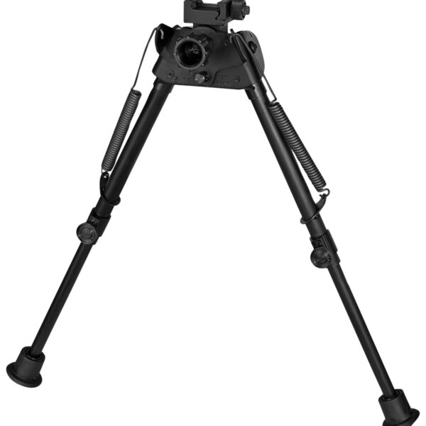 Harris Bipods S-L2P Swivel L Picatinny, 9-13″, Black Steel/Aluminum, Self-Leveling Legs, Rubber Feet