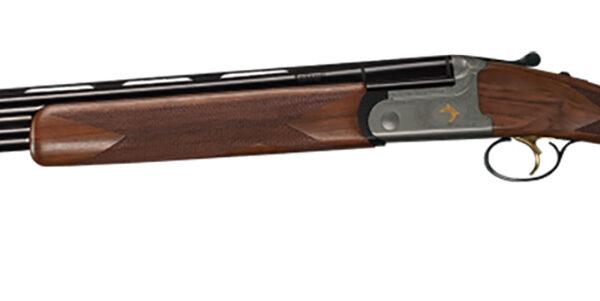 Bettinsoli USA BOSL122822 Omega S Lite 12 Gauge Break Open 3″ 2rd 28″ Blued 28″ Vent Rib Barrel Stainless Engraved Stainless Receiver Walnut Wood Fixed Stock Ambidextrous Hand