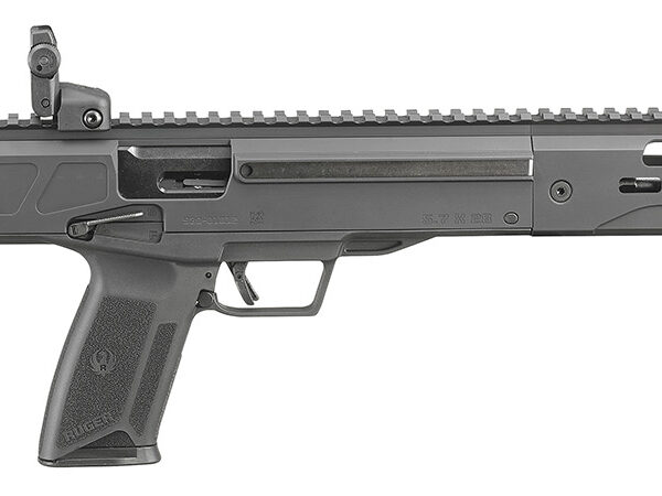 Ruger 19300 LC Carbine  5.7x28mm 16.25″ Threaded Barrel 20+1, Black, Folding Stock, OEM Flip-Up Sights