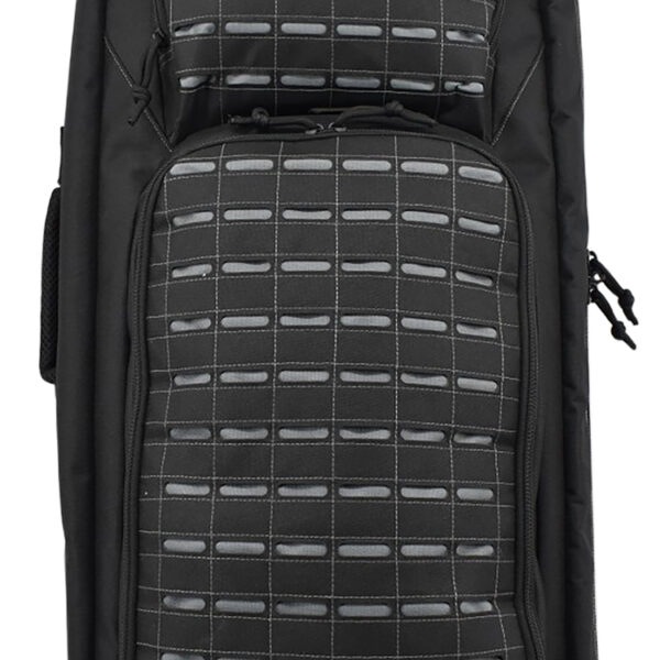 Advance Warrior Solutions FR36RBPBL/GR Frame 36″ L Backpack with Side Handle, Black Polyester for Tactical Rifle, Molle Front
