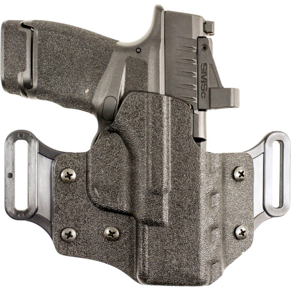 DeSantis Gunhide 195KA8WZ0 Veiled Partner OWB Black Kydex Belt Slide Fits Springfield Prodigy w/wo Red Dot Fits 4.25-5″ Barrel Right Hand