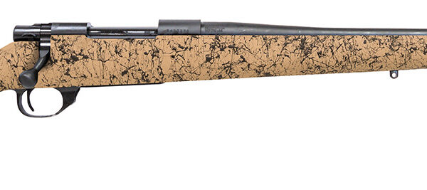 Howa HHS43334 M1500 HS Precision 300 Win Mag 3+1 24″ Blued Threaded Barrel/Rec, Tan with Black Webbed HS Precision Stock
