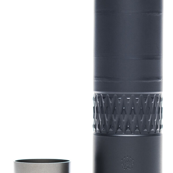 Rugged Suppressors AK360 Alaskan360 36 Cal 1.60″ D, Rated Up to 338 Lapua, 130.80 dB (308 Win), Black Stainless Steel, R.U.M. Mount Included