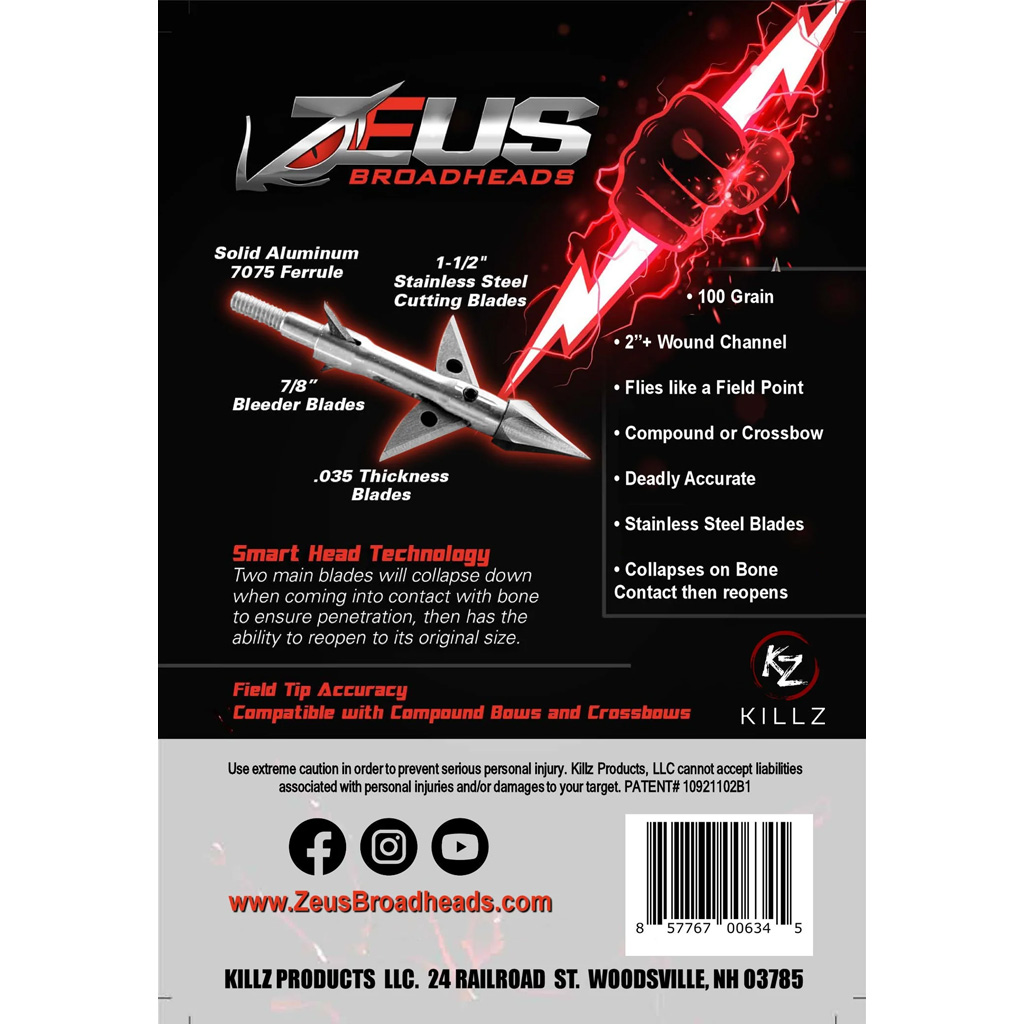 Zeus Broadhead 125 gr. 3 pk. - Image 2